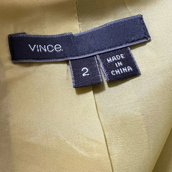 Vince size 2 blazer in Citrus yellow green spring summer lightweight blazer - Picture 7 of 8